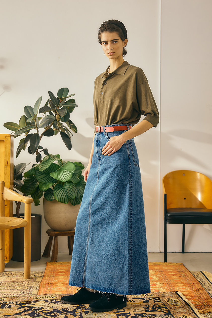 Oblada(オブラダ)｜サマーヘンリーポロニット/カーキ の通販｜ELLESHOP
