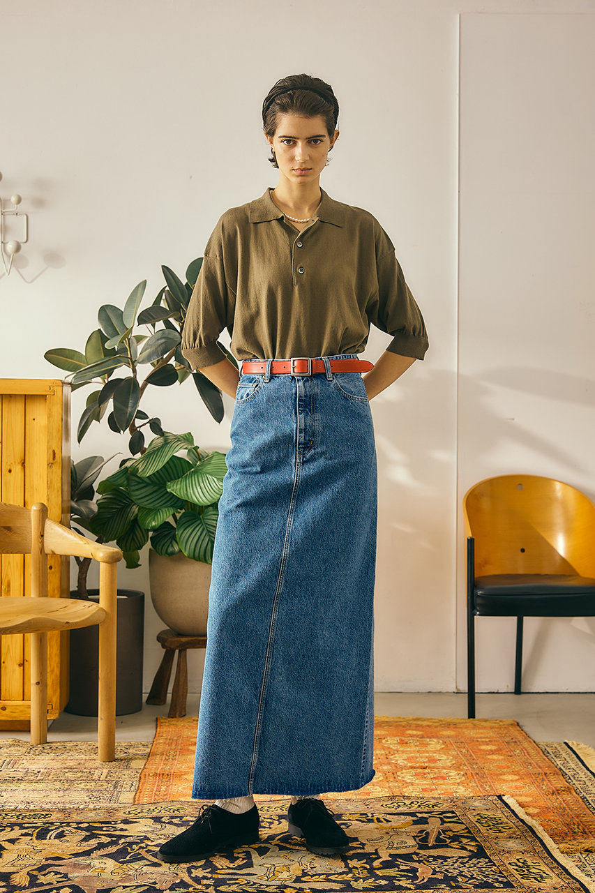 Oblada(オブラダ)｜サマーヘンリーポロニット/カーキ の通販｜ELLESHOP