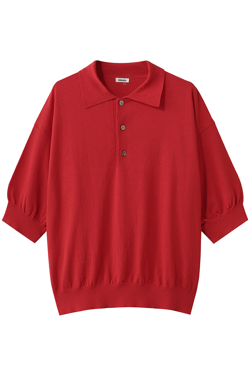 オブラダ/Obladaのサマーヘンリーポロニット(レッド/M2610KN02)