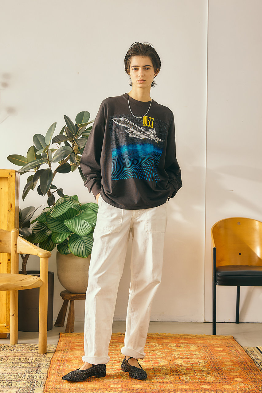 Oblada(オブラダ)｜SPACE ロングTシャツ/ブラック の通販｜ELLESHOP