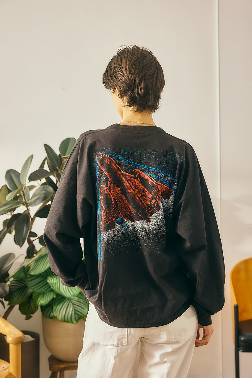 Oblada(オブラダ)｜SPACE ロングTシャツ/ブラック の通販｜ELLESHOP
