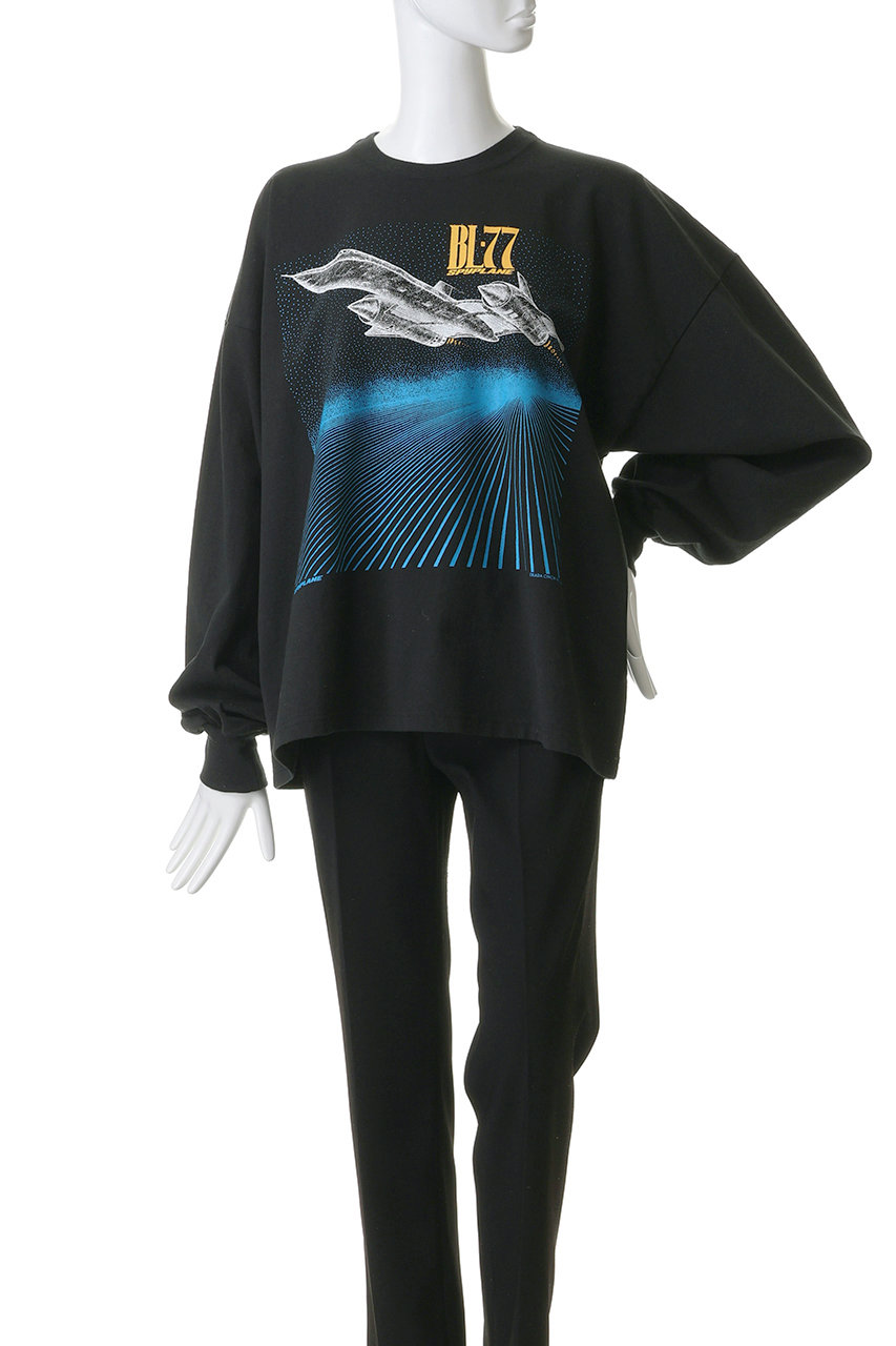 Oblada(オブラダ)｜SPACE ロングTシャツ/ブラック の通販｜ELLESHOP