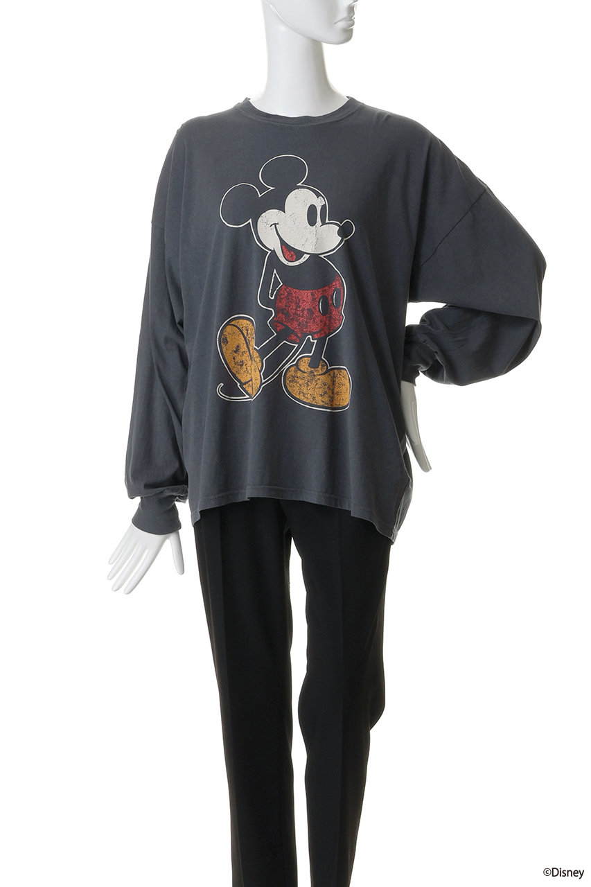 Oblada(オブラダ)｜MICKEY ロングTシャツ/ブラック の通販｜ELLESHOP