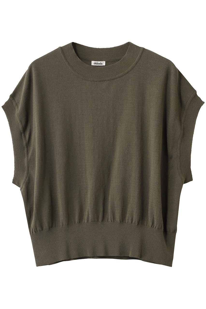 オブラダ/Obladaの【予約販売】サマーニットノースリーブ(カーキ/M2610KN01)