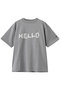 【ELLE SHOP限定】HELLOコットンTAPETシャツ オブラダ/Oblada グレー