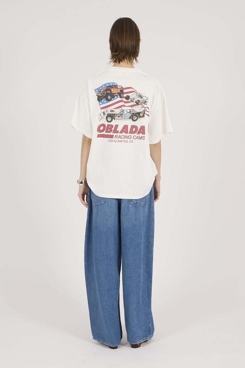 Oblada(オブラダ)｜Oblada RACING Tシャツ/【ELLE SHOP限定】ホワイト