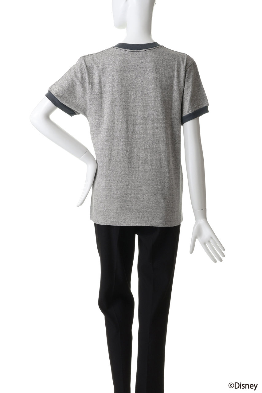 【新品未使用】oblada ミッキーマウス リンガーTシャツ グレー Oblada(オブラダ)｜MICKEY Tシャツ/グレー の通販｜ELLESHOP・(エル