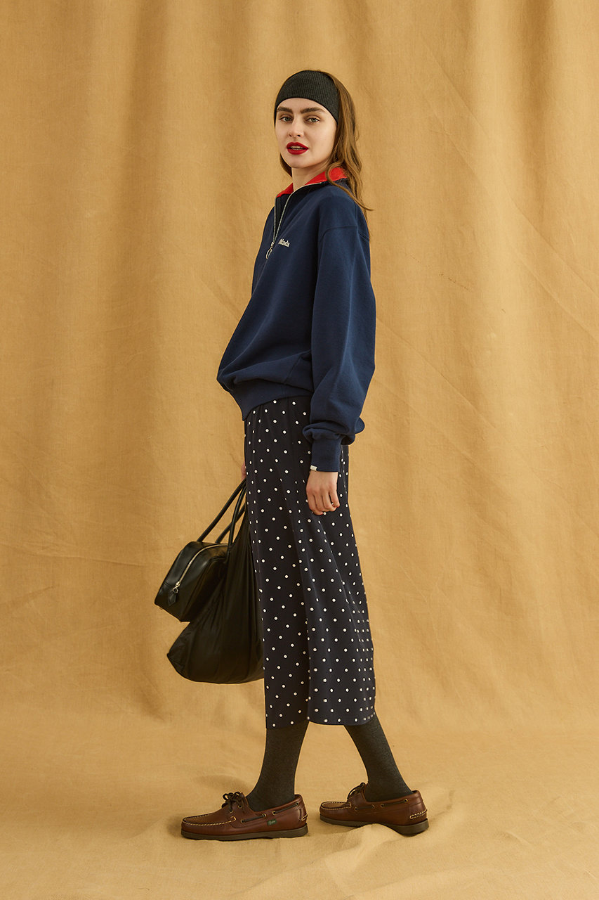 Oblada(オブラダ)｜ドットイージースカート/ネイビー の通販｜ELLESHOP