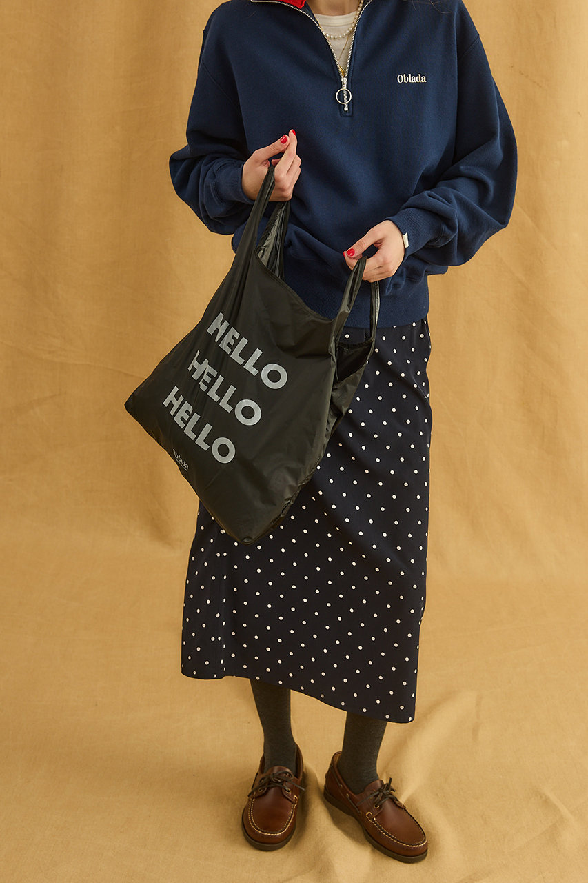 Oblada オブラダ　ドットイージースカート Oblada(オブラダ)｜ドットイージースカート/ネイビー の通販｜ELLESHOP