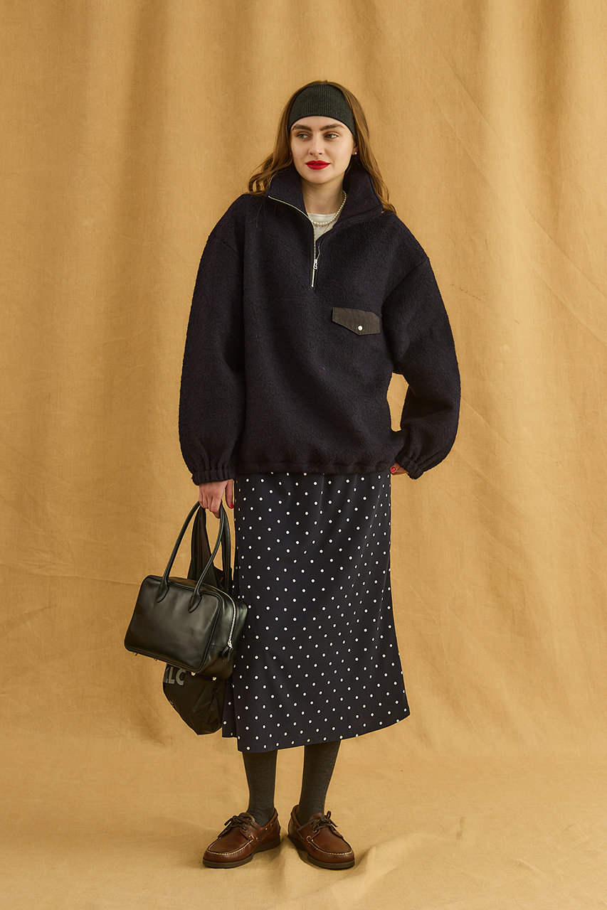 Oblada(オブラダ)｜ドットイージースカート/ネイビー の通販｜ELLESHOP