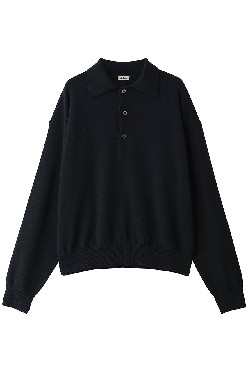 Oblada ヘンリーポロニット (ネイビー, F) オブラダ ELLE SHOP
