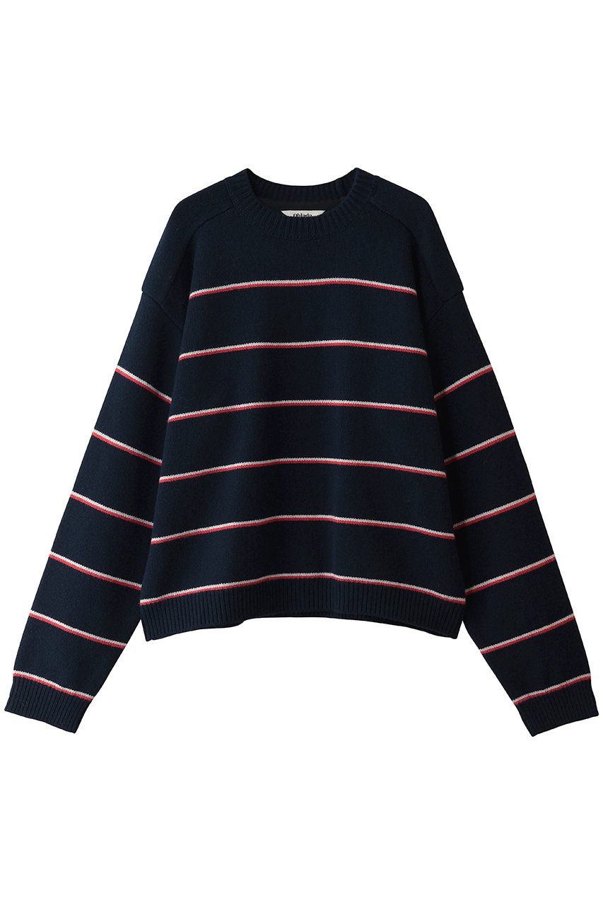 Oblada NEW WILLIAM ニットプルオーバー (ボーダー, F) オブラダ ELLE SHOP