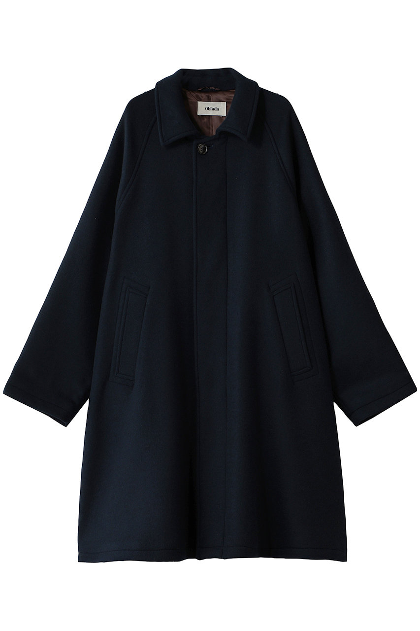 Oblada ウールフェザーコート (ネイビー, F) オブラダ ELLE SHOP