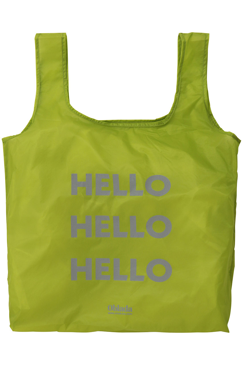 Oblada OBLADA HELLO パッカブルバッグ (ライム, F) オブラダ ELLE SHOP