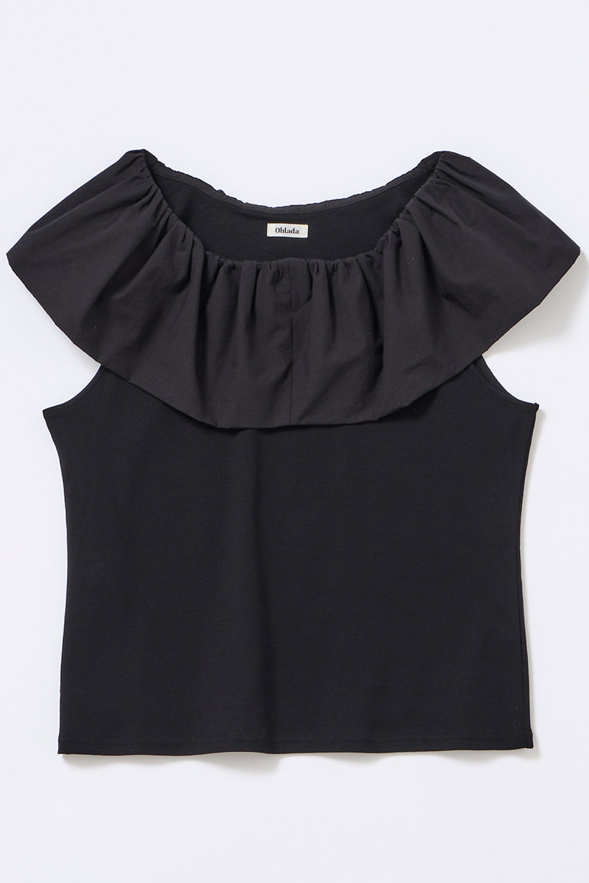 Oblada ELIZABETH ノースリーブトップス (ネイビー, F) オブラダ ELLE SHOP Oblada ELIZABETH ノースリーブトップス (ネイビー, F) オブラダ ELLE SHOP