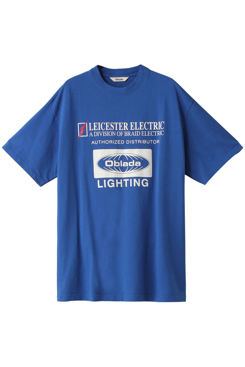 Oblada ELECTRIC Tシャツ (ブルー, F) オブラダ ELLE SHOP Oblada ELECTRIC Tシャツ (ブルー, F) オブラダ ELLE SHOP