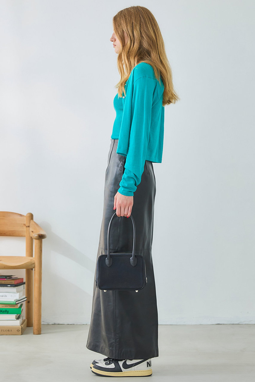Oblada(オブラダ)｜レザーペンシルスカート/ブラック の通販｜ELLESHOP