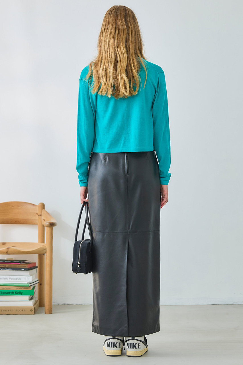 Oblada(オブラダ)｜レザーペンシルスカート/ブラック の通販｜ELLESHOP