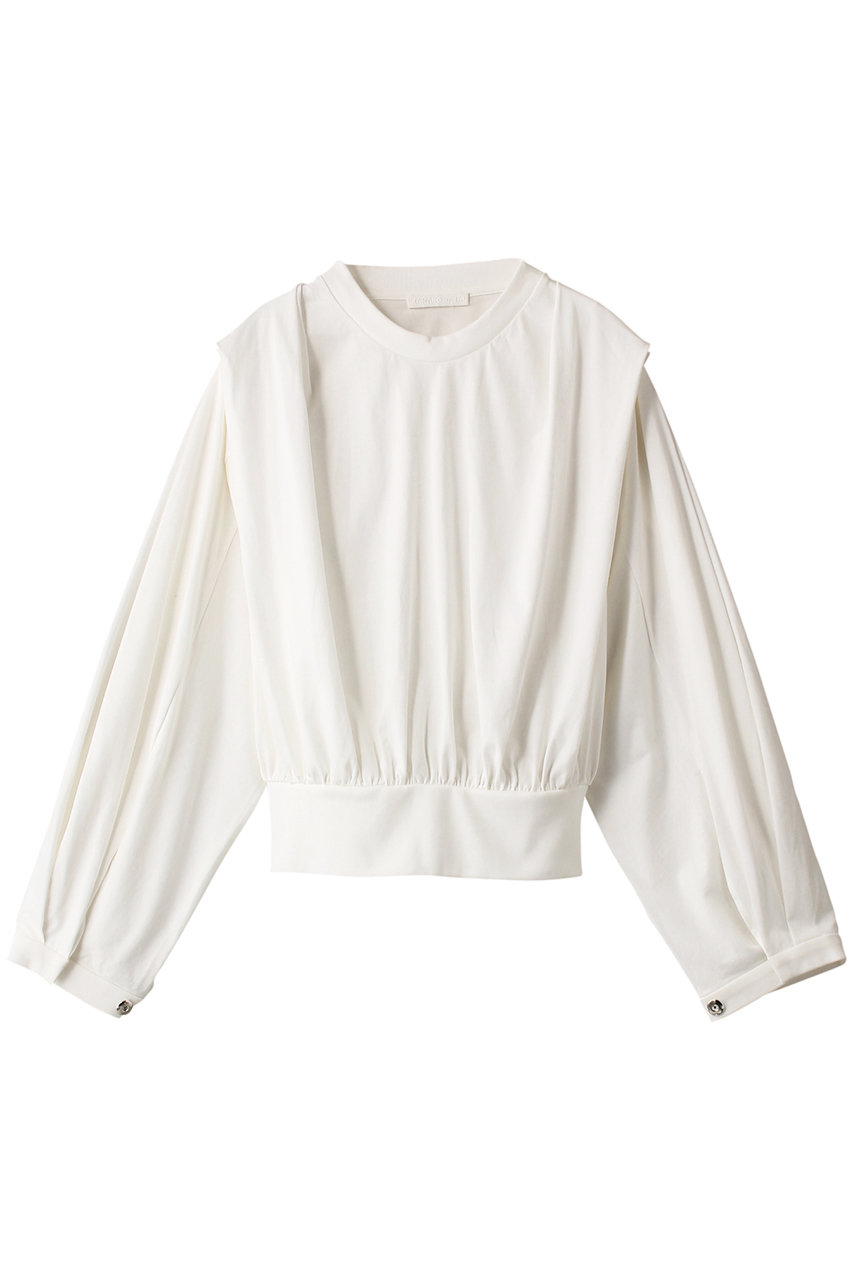  KANAKO SAKAI RECYCLEオーガニックコットン ロングスリーブ Tシャツ (オフホワイト 36) カナコ サカイ ELLE SHOP