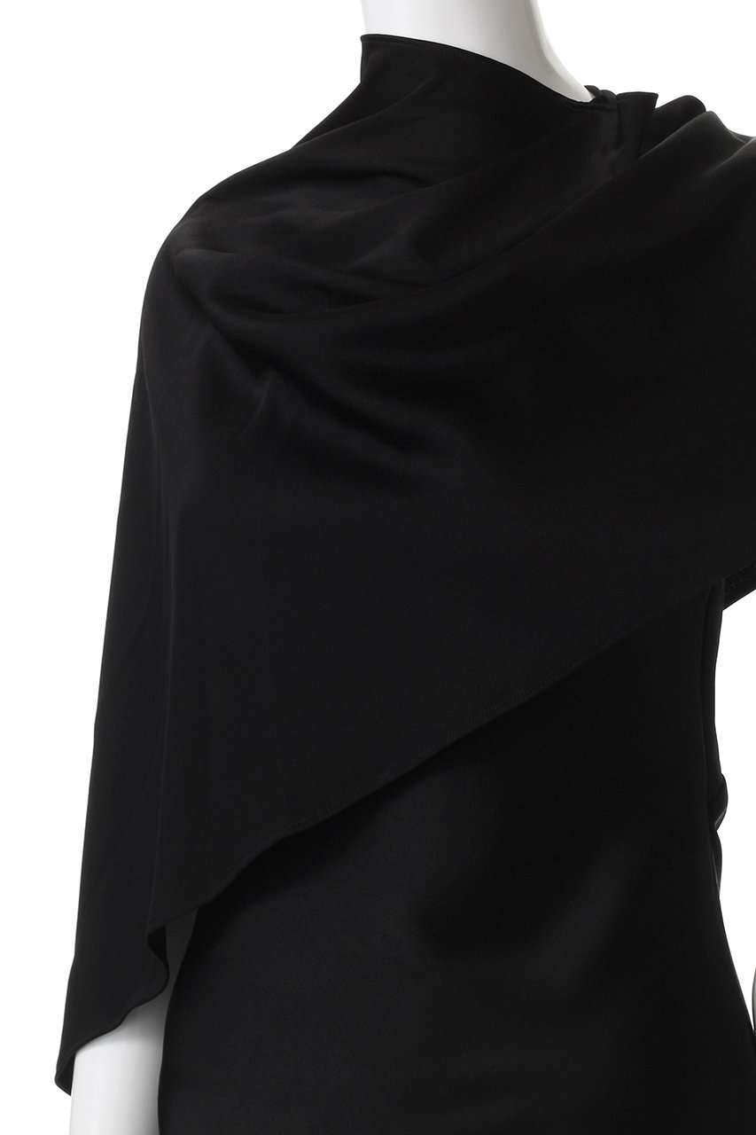 KANAKO SAKAI(カナコ サカイ)｜SCARF-DETAIL ドレス/ブラック の