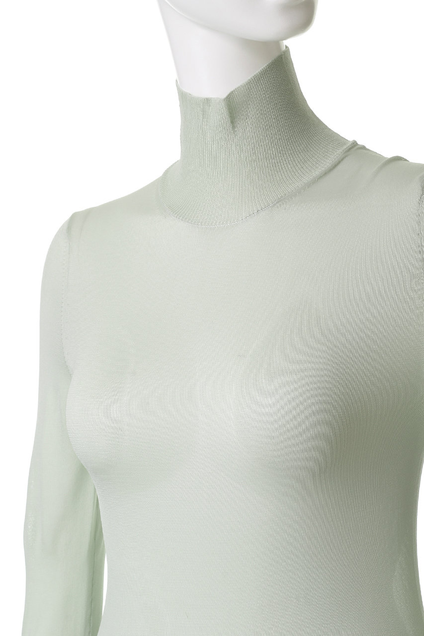 KANAKO SAKAI(カナコ サカイ)｜SHEER ニット タートルネック/ライト