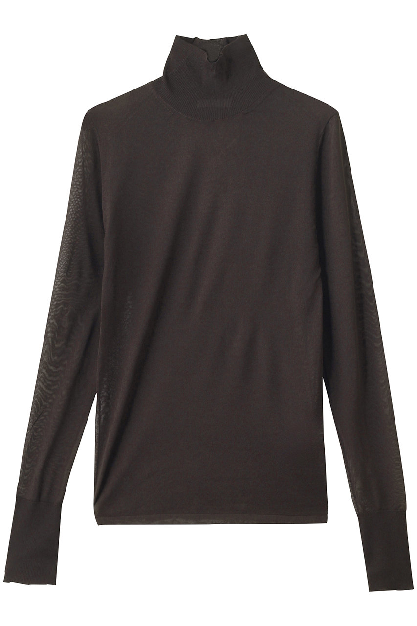 KANAKO SAKAI SHEER ニット タートルネック (ブラウン, 36(M)) カナコ サカイ ELLE SHOP KANAKO SAKAI SHEER ニット タートルネック (ブラウン, 36(M)) カナコ サカイ ELLE SHOP
