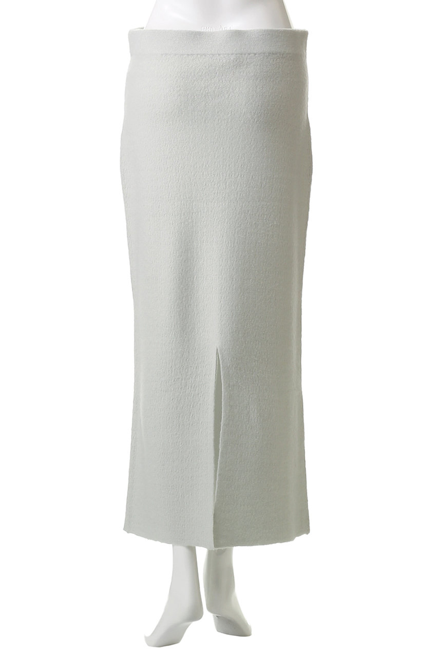 KANAKO SAKAI(カナコ サカイ)｜BOUCLE ニット スカート/ライトブルー