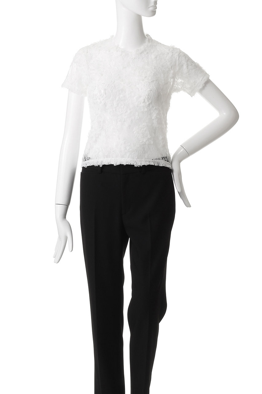 KANAKO SAKAI(カナコ サカイ)｜LACE Tシャツ/ホワイト の通販