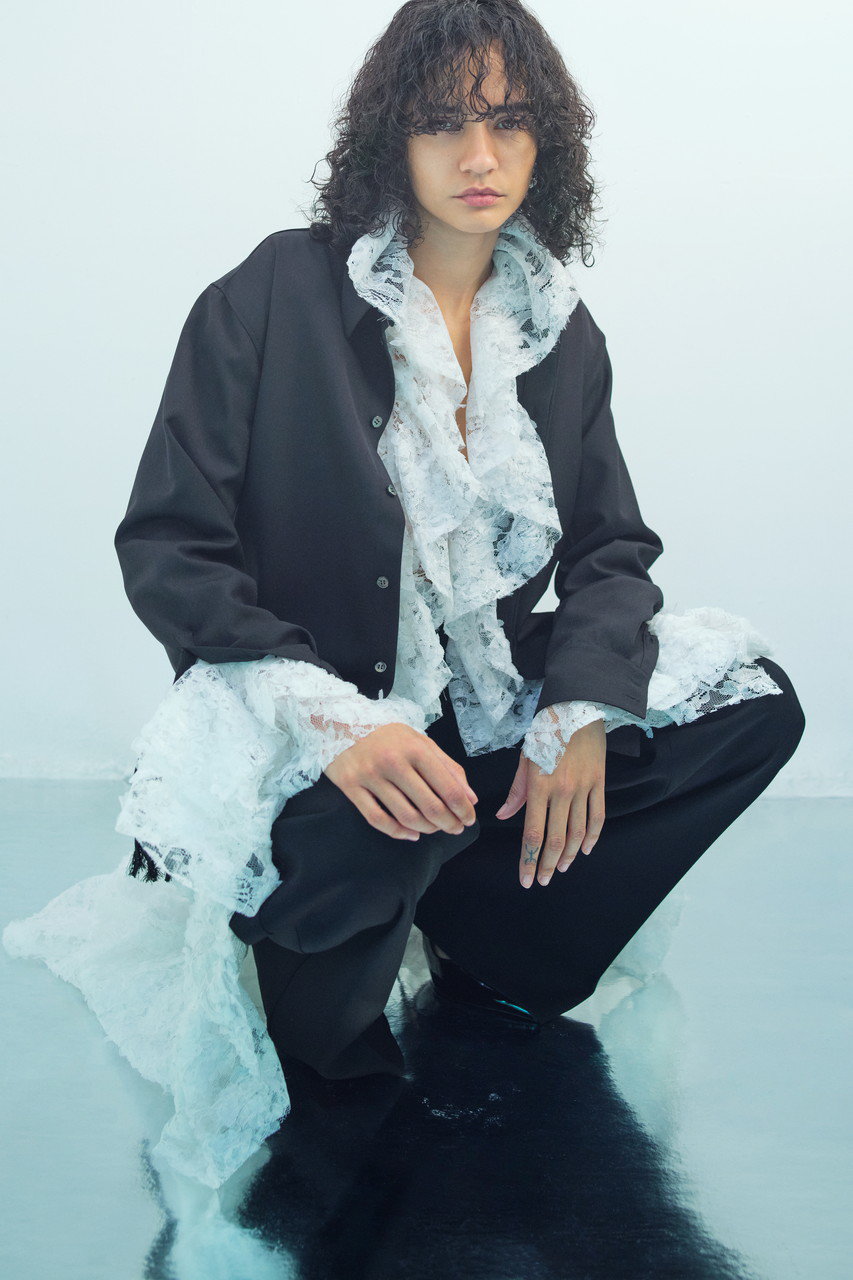 KANAKO SAKAI(カナコ サカイ)｜WOOL ワイド パンツ JPサイズ/ブラック