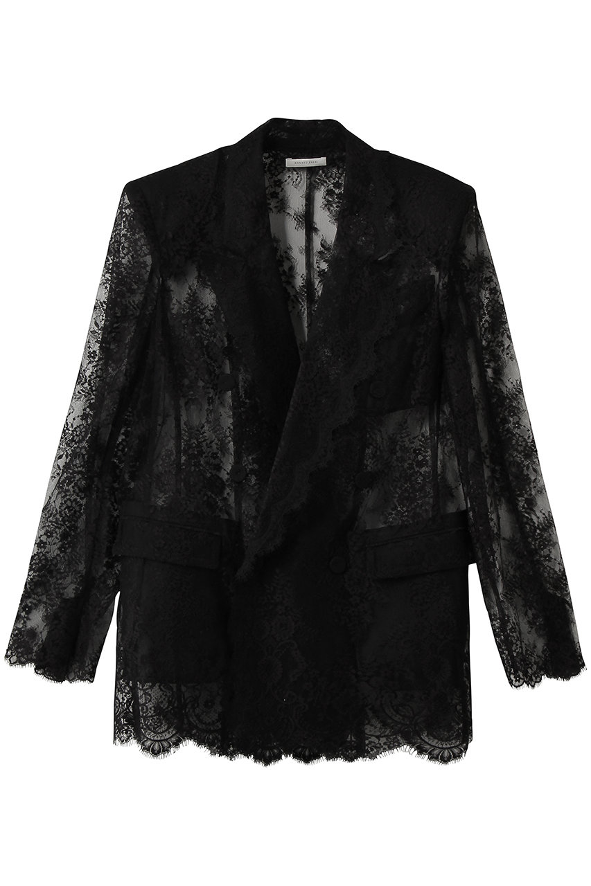 カナコ サカイ/KANAKO SAKAIのレース テーラード ブレザー(ブラック/KS2601021)
