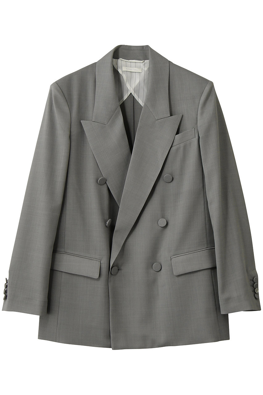 カナコ サカイ/KANAKO SAKAIのシアー テーラード ブレザー(グレー/KS2601023)