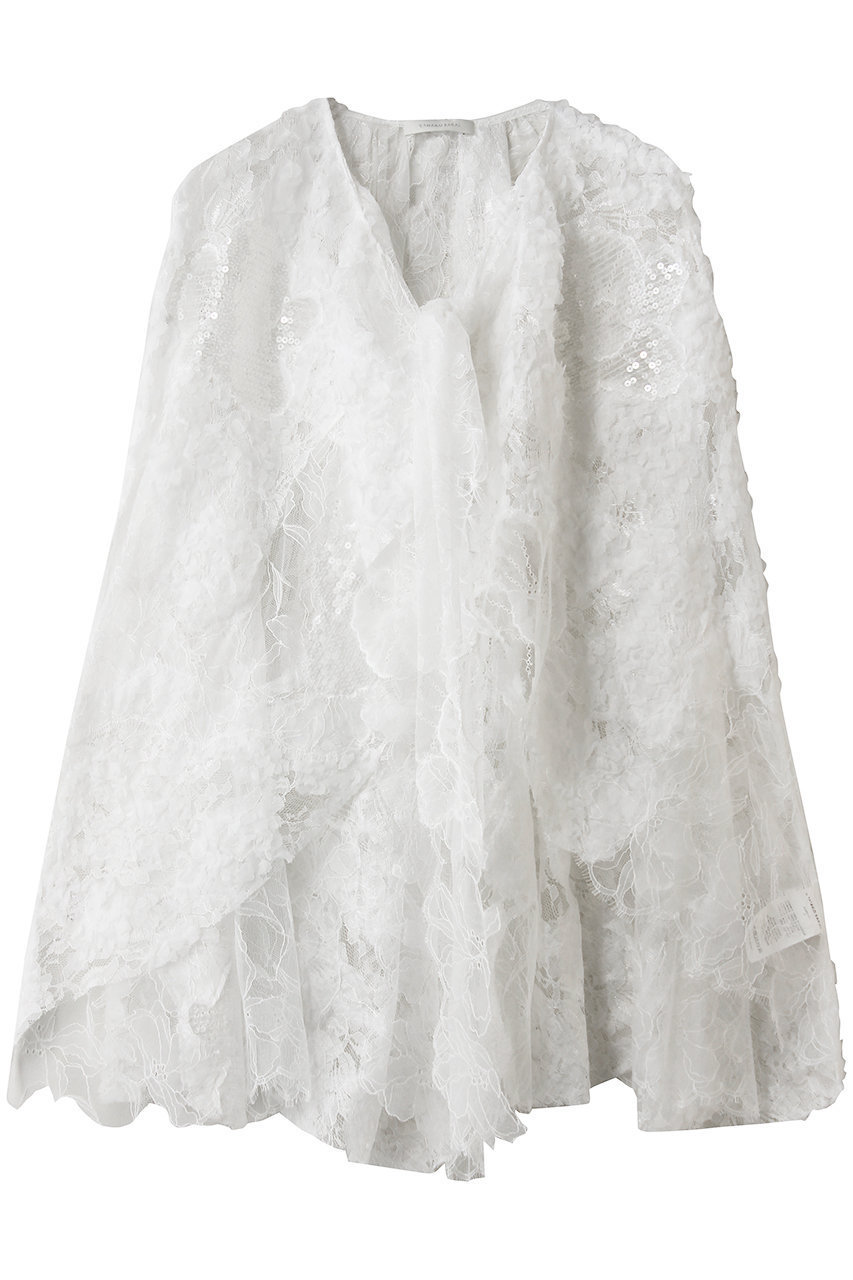 レース パッチワーク ケープ