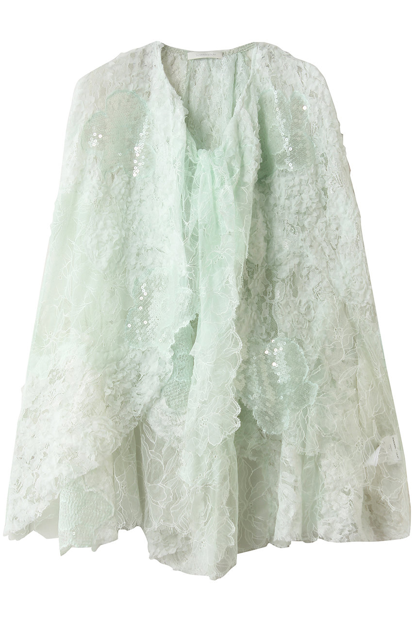 カナコ サカイ/KANAKO SAKAIのレース パッチワーク ケープ(ライトグリーン/KS2601031)