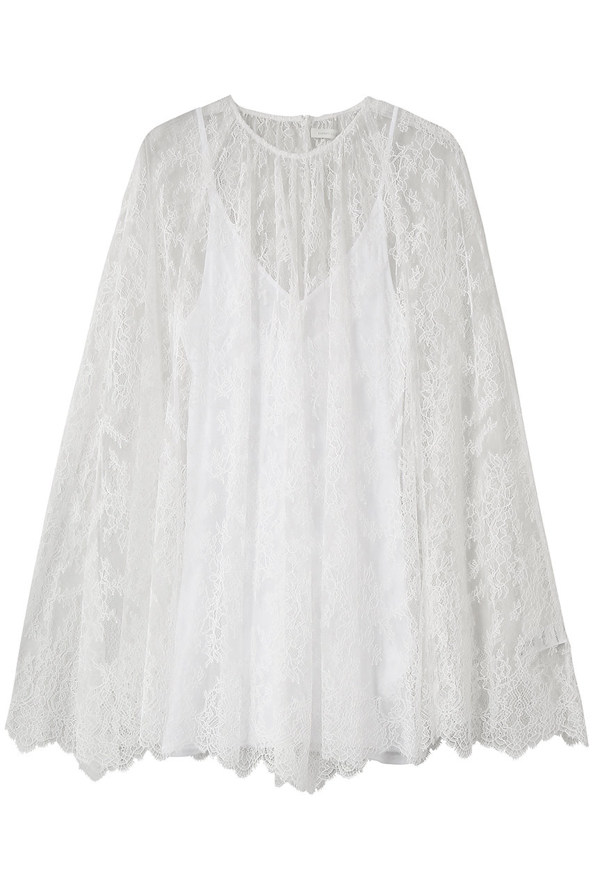 カナコ サカイ/KANAKO SAKAIのレース ケープ(ホワイト/KS2601032)