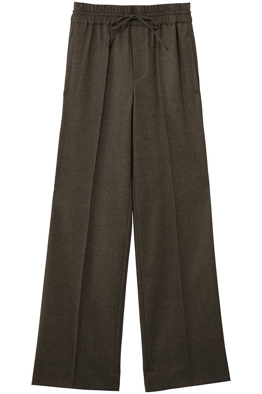 KANAKO SAKAI ウール ドローストリング トラウザー (ライトブラウン, 34(S)) カナコサカイ ELLE SHOP