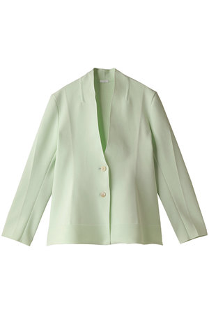 ペプラムニットジャケット