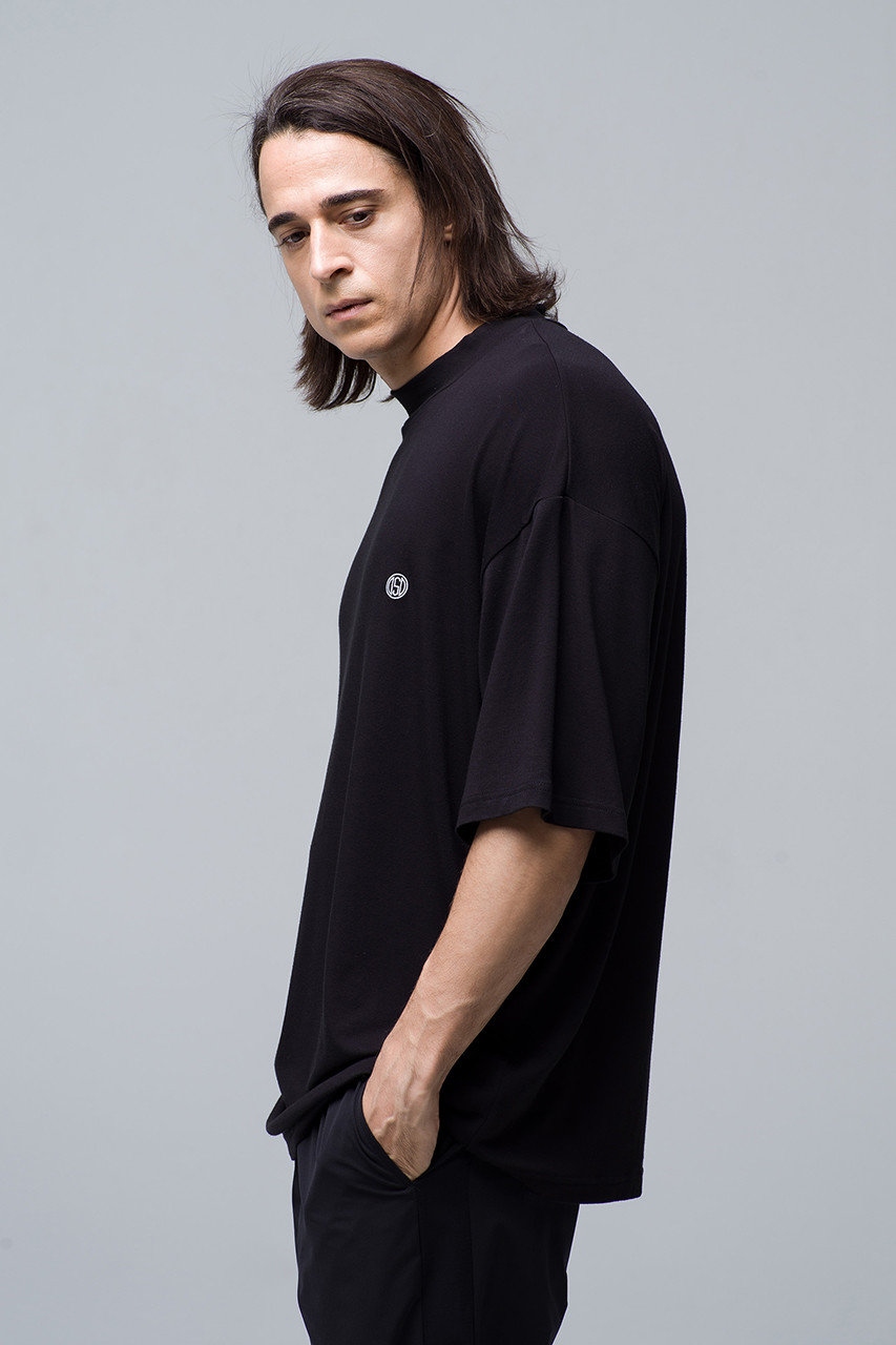 OBSIDIAN(オブシディアン)｜【MEN】SHORT SLEEVE MOCKNECK/ブラック の