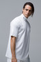 【MEN】SHORT SLEEVE TURTLE SUVIN PLATINUM オブシディアン/OBSIDIAN