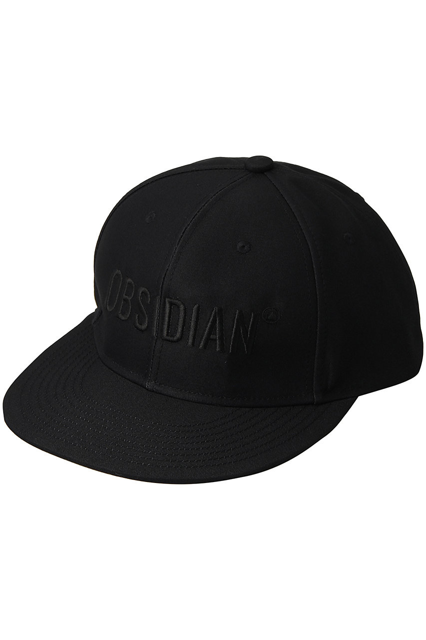 ＜ELLE SHOP＞ OBSIDIAN OD GOTHIC EMBROIDERY CAP (ブラック×ブラック F) オブシディアン ELLE SHOP