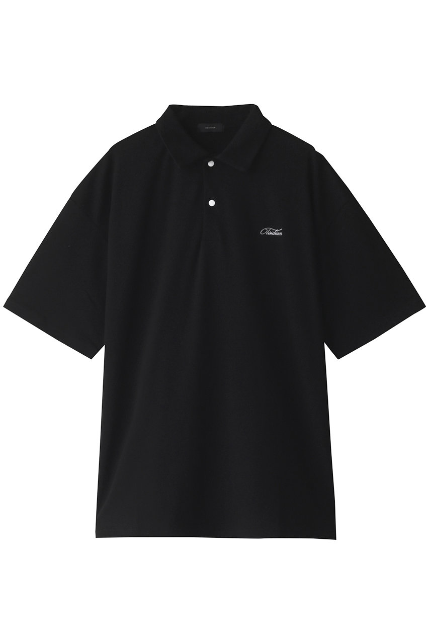 ＜ELLE SHOP＞ OBSIDIAN 【MEN】BIG POLO 100/2SUPIMA SMOOTH (ブラック L) オブシディアン ELLE SHOP