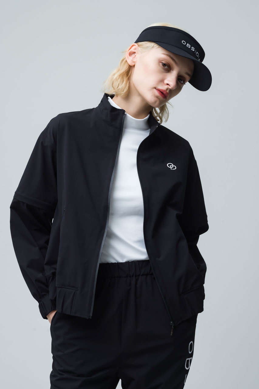 OBSIDIAN(オブシディアン)｜4WAY STRETCH TAFFETA BLOUSON/ブラック の 