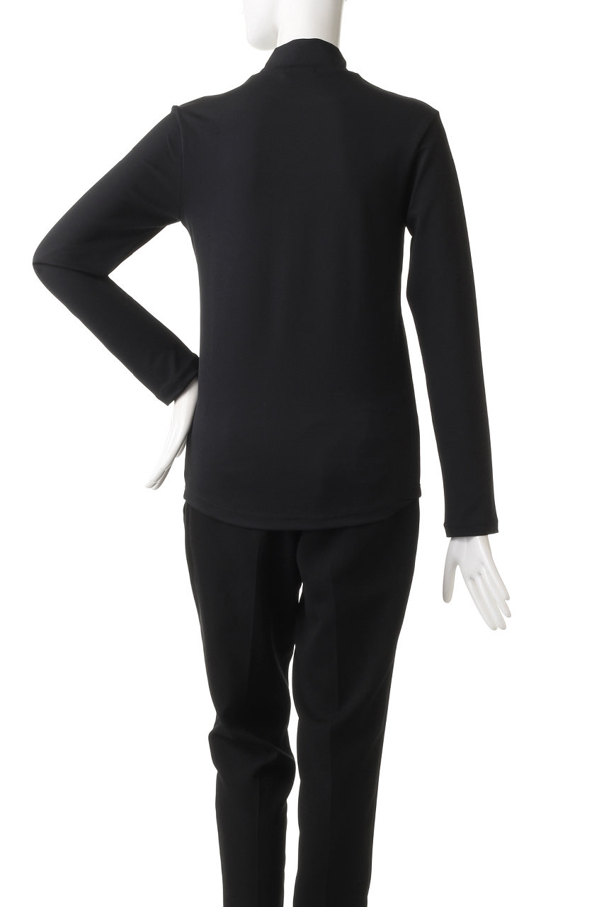 レディースウェア OBSIDIAN CURSIVE EMBROIDERY HIGHNECK LS OBSIDIAN(オブシディアン)｜CURSIVE EMBROIDERY HIGHNECK LONGSLEEVE