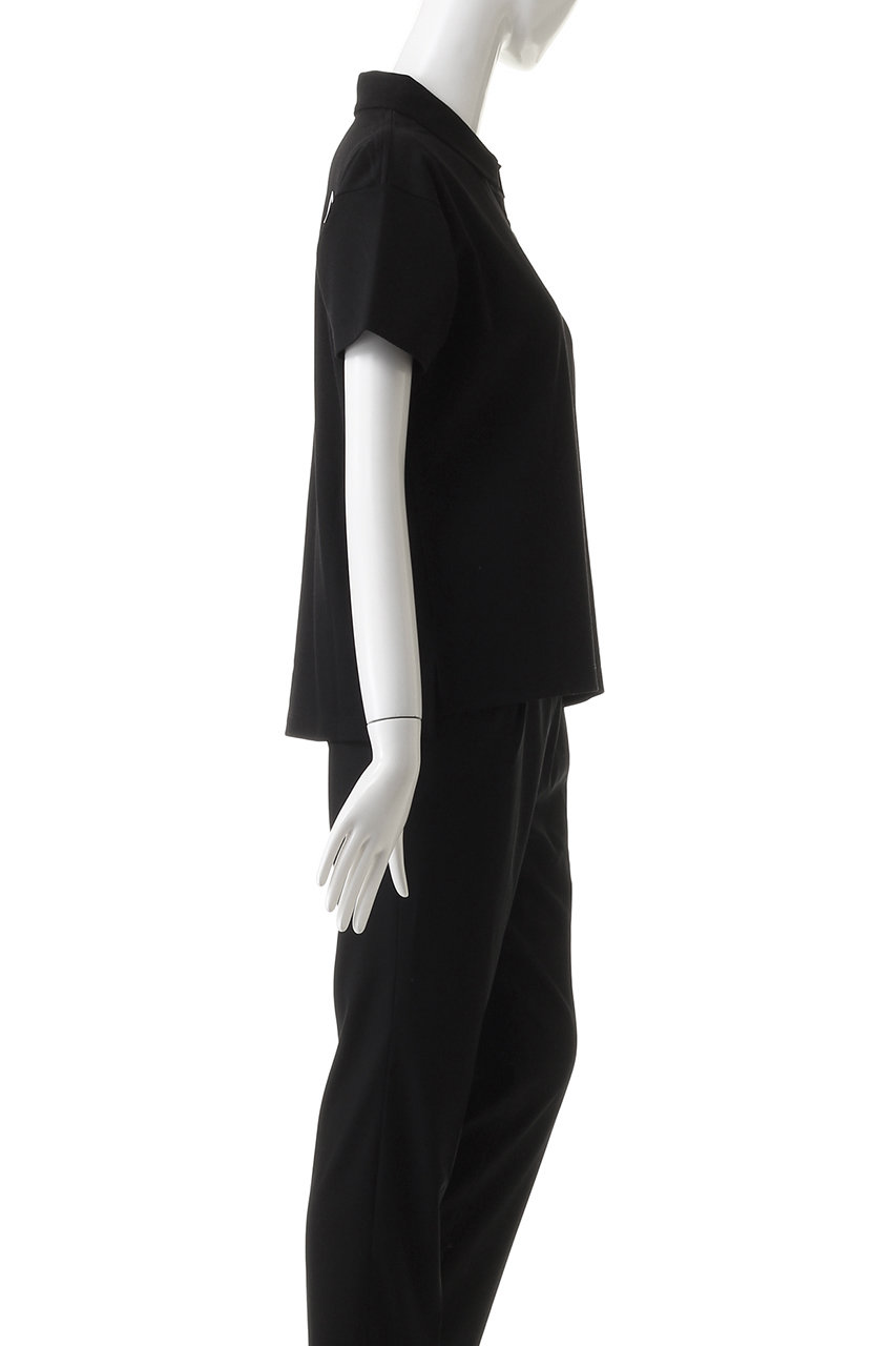 OBSIDIAN(オブシディアン)｜BIG POLO SHIRT/ブラック の通販｜ELLESHOP