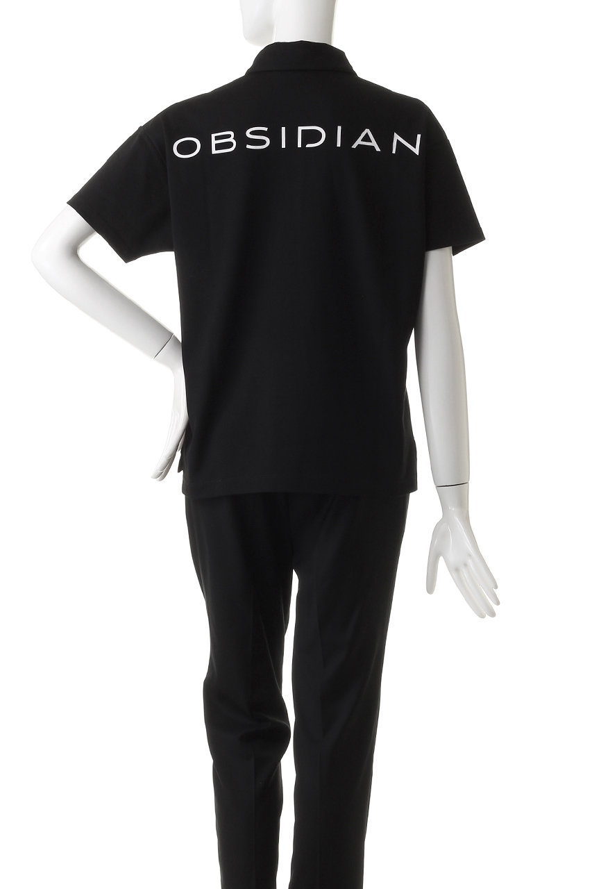 OBSIDIAN/オブシディアンBIG POLO SHIRT OBSIDIAN(オブシディアン)｜BIG POLO SHIRT/ブラック の通販｜ELLESHOP