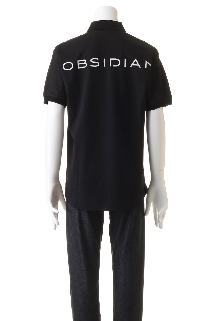 メンズウェア OBSIDIAN BIG POLO SHIRT FULL BACK PRINT Mens-Trademark-Print-Golf-Polo