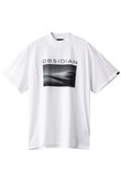 【MEN】PRINT MOCKNECK T オブシディアン/OBSIDIAN