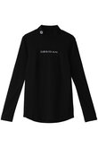SUVIN PLATINUM HIGHNECK LONGSLEEVE PRINT オブシディアン/OBSIDIAN