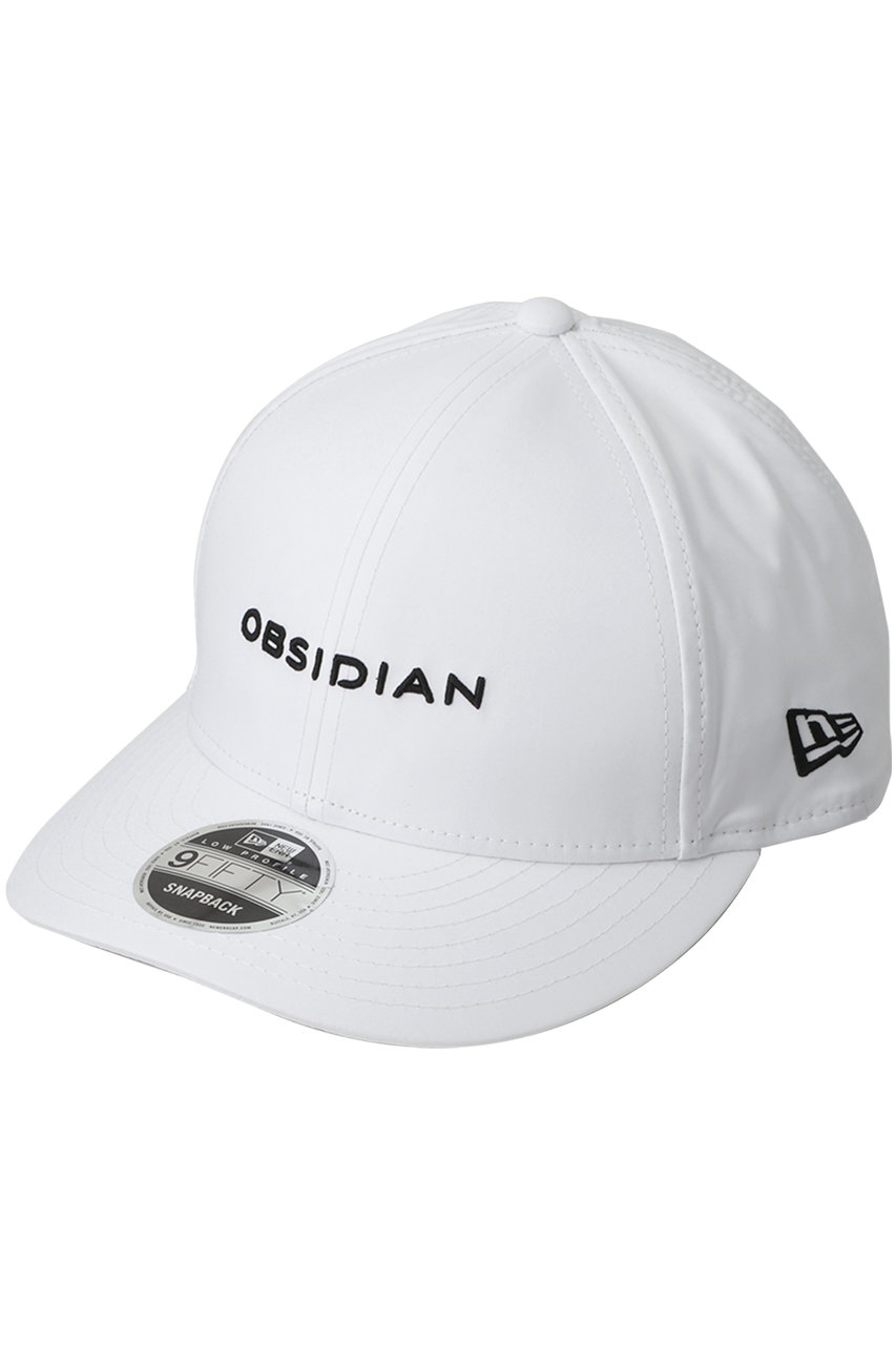 OBSIDIAN 【UNISEX】NEW ERA × OBSIDIAN CLASSIC LOGO CAP (ホワイト, F) オブシディアン ELLE SHOP