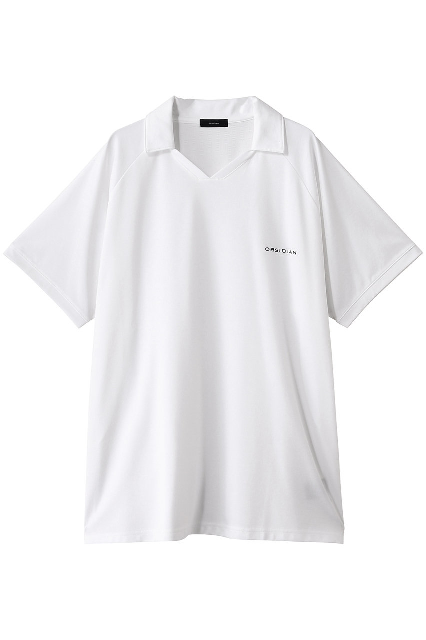 OBSIDIAN 【MEN】RIVER MESH RAGLAN TEE (ホワイト, S) オブシディアン ELLE SHOP OBSIDIAN 【MEN】RIVER MESH RAGLAN TEE (ホワイト, S) オブシディアン ELLE SHOP