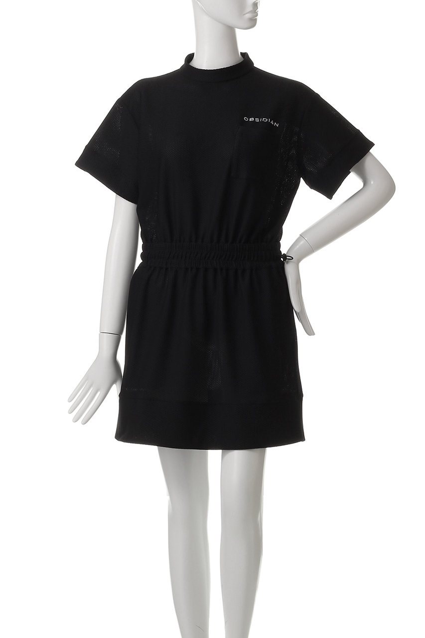 OBSIDIAN(オブシディアン)｜MESH ONE PIECE/ブラック の通販｜ELLESHOP